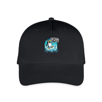 Drôle de pingouin réchauffement climatique - Casquette de baseball bio Enfant - noir - Devant