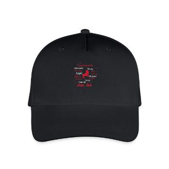 Sternzeichen Widder - Kinder Bio Basecap - Schwarz - Vorne