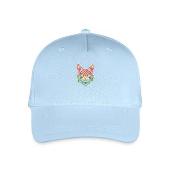 Maine Coon Katze - Kinder Bio Basecap - Hellblau - Vorne