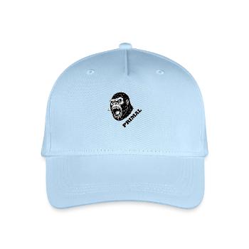 Gorille en colère - PRIMAL Design - Casquette de baseball bio Enfant - bleu clair - Devant