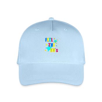 Fühle die 90er - Kinder Bio Basecap - Hellblau - Vorne