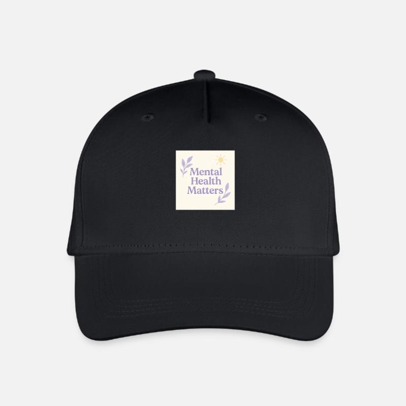 Mental Health Matters Sun - Kinder Bio Basecap - Schwarz