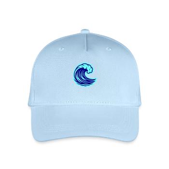 Wave Ocean - Organic Kids’ Baseball Cap - light blue - Front