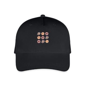 Flower pastel flower flowers pastel flowers lilac - Organic Kids’ Baseball Cap - black - Front