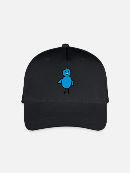Vogel - Kinder Bio Basecap - Schwarz
