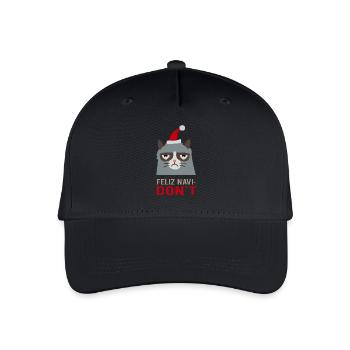 Feliz Navi NE PAS / Chants de Noël - Casquette de baseball bio Enfant - noir - Devant