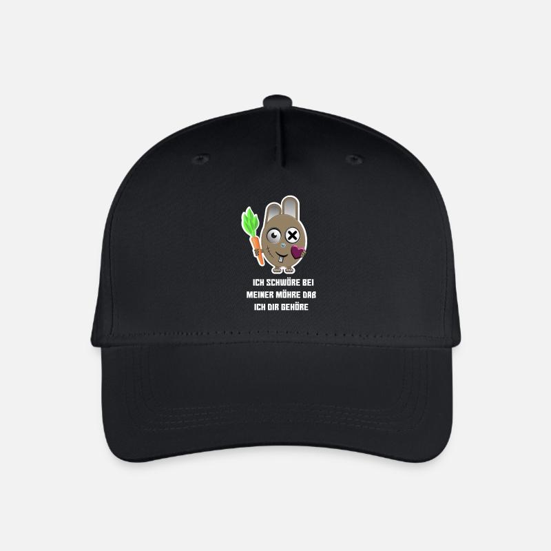 Ich schwöre bei meiner Möhre daß ich dir gehöre - Kinder Bio Basecap - Schwarz