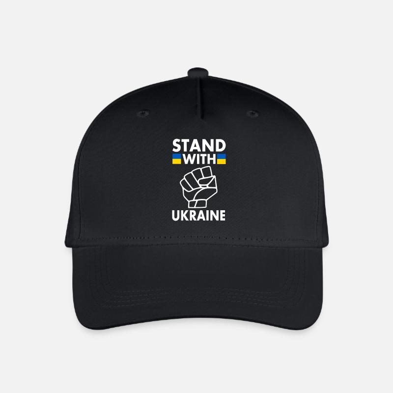 stand with ukraine - Kinder Bio Basecap - Schwarz