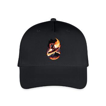 Surfender Astronaut - Kinder Bio Basecap - Schwarz - Vorne