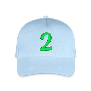 2 - Kinder Bio Basecap - Hellblau - Vorne