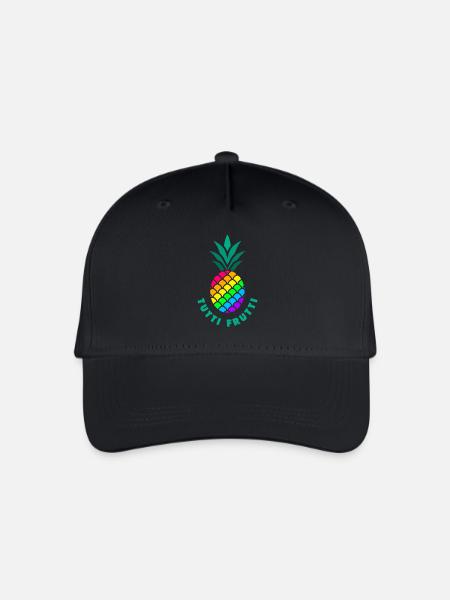 Pride / LGBTQ / Ananas / Tutti Frutti - Kinder Bio Basecap - Schwarz