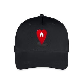 La maison, c’est là où se trouve le cœur - Casquette de baseball bio Enfant - noir - Devant
