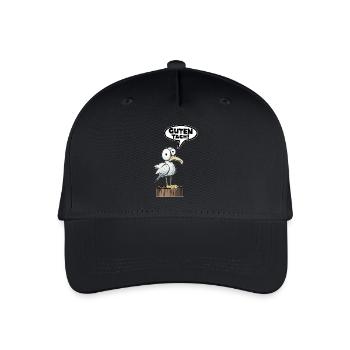 Guten Tach Guten Hallo Lustiger Spruch Witzig - Kinder Bio Basecap - Schwarz - Vorne