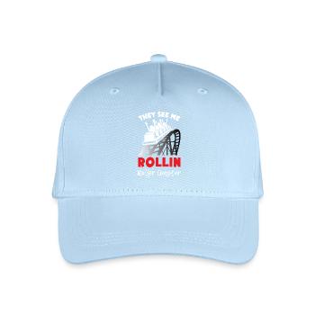 Ils me voient Rollin Montagnes russes - Casquette de baseball bio Enfant - bleu clair - Devant