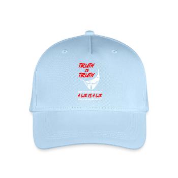 Truth or Lie Anonymous - Kinder Bio Basecap - Hellblau - Vorne