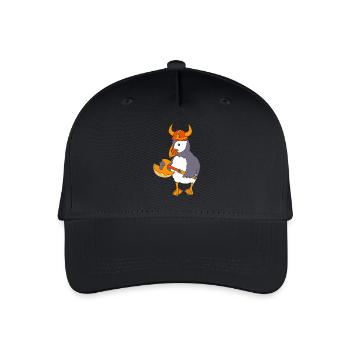 Papageientaucher Puffin - Kinder Bio Basecap - Schwarz - Vorne