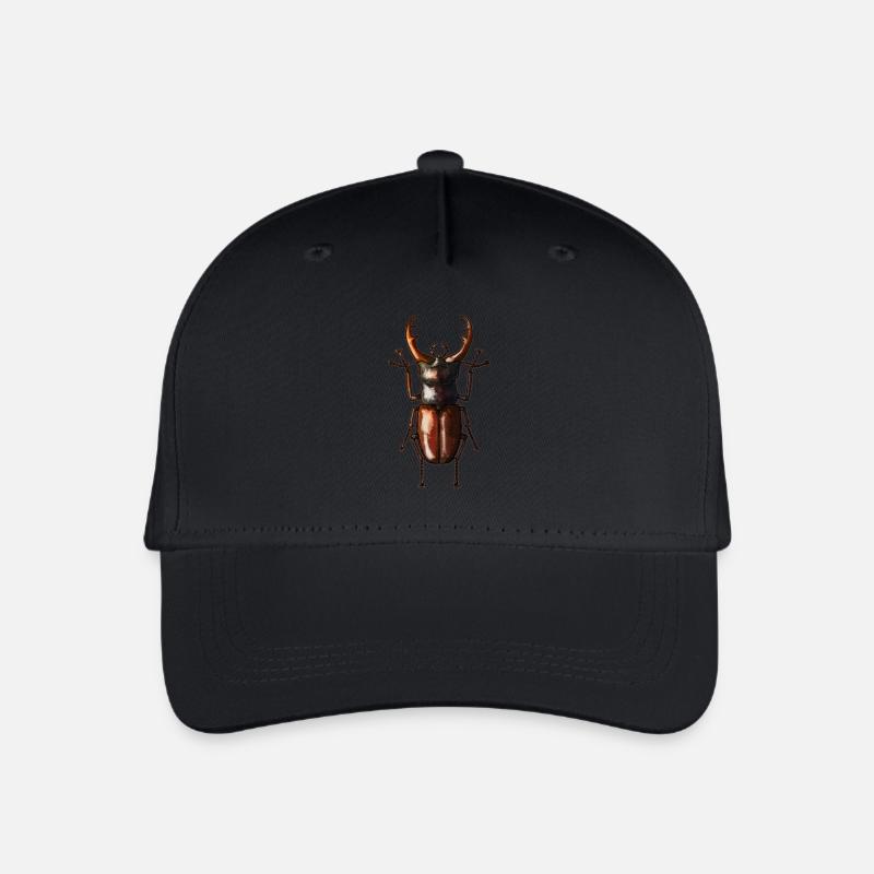 Hirschkäfer - Kinder Bio Basecap - Schwarz