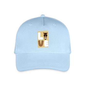 Riding Horse - Organic Kids’ Baseball Cap - light blue - Front