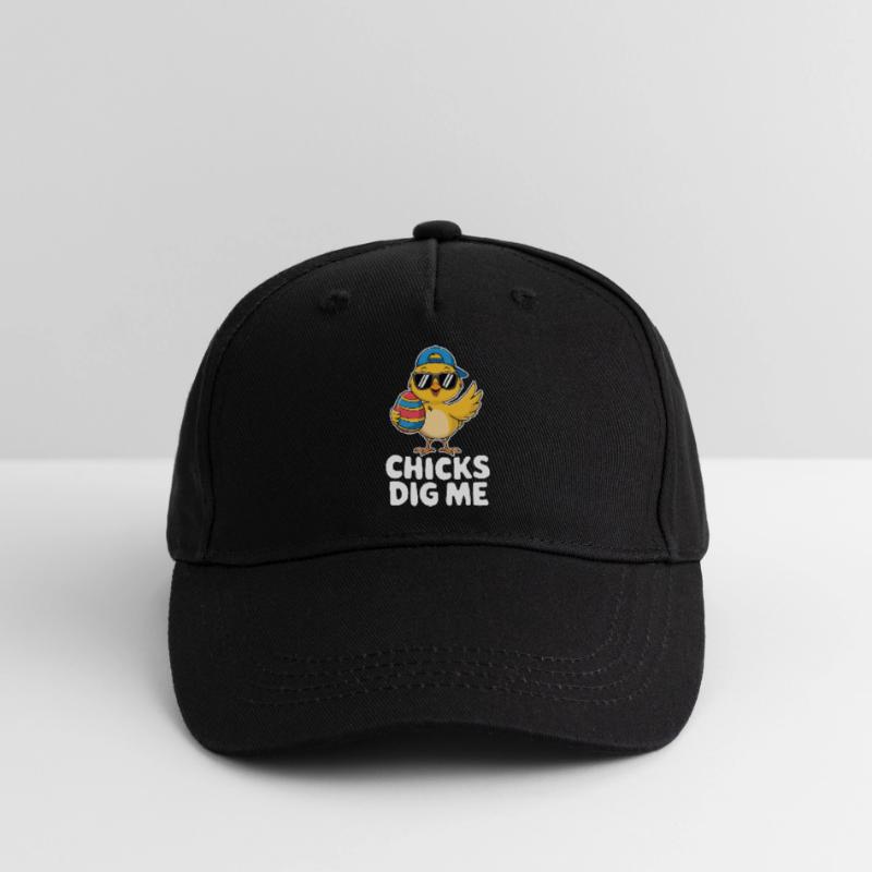 Funny Chicks Dig Me Cool Easter Day Gift Kinder Bio Basecap