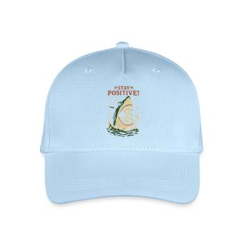 Requin et squelette restez positif - Casquette de baseball bio Enfant - bleu clair - Devant