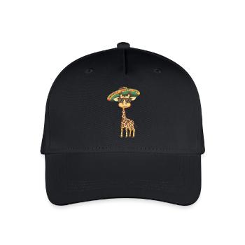 Girafe Drôle Sombrero - Casquette de baseball bio Enfant - noir - Devant