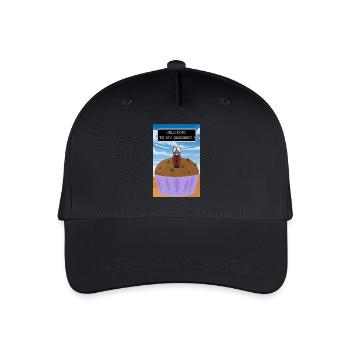 Willkommen zum Dessert - Kinder Bio Basecap - Schwarz - Vorne