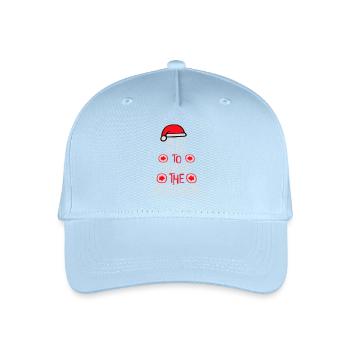 Most Likely to Shake the Presents Weihnachten Spaß - Kinder Bio Basecap - Hellblau - Vorne