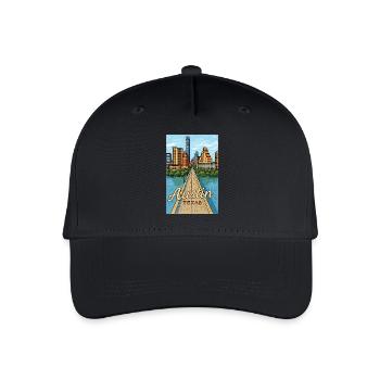 Austin, Texas - Organic Kids’ Baseball Cap - black - Front