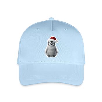 Petit manchot dans la magie hivernale - Casquette de baseball bio Enfant - bleu clair - Devant