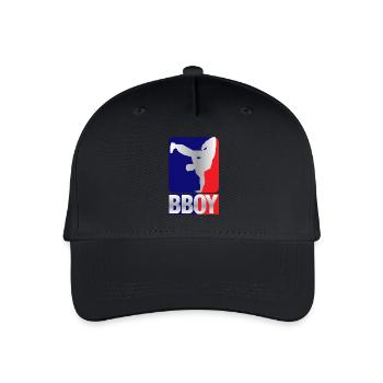 Breakdance B-Boy Streetdance Design Hip Hop Dance - Kinder Bio Basecap - Schwarz - Vorne