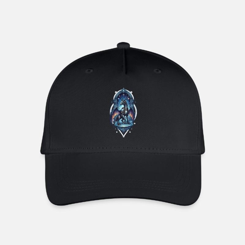 Star Arch Dragon au clair de lune - Casquette de baseball bio Enfant - noir
