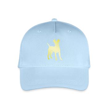 Pinscher Dog Silhouette - Organic Kids’ Baseball Cap - light blue - Front