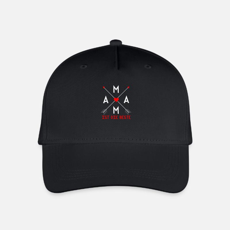 Mama ist die Beste - Kinder Bio Basecap - Schwarz