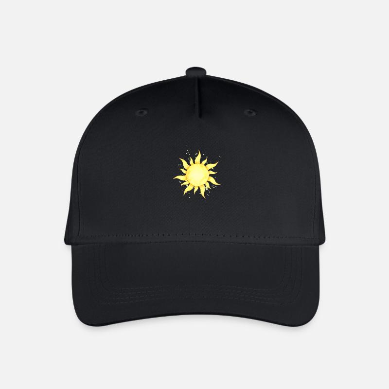 Die Sonne scheint - Kinder Bio Basecap - Schwarz