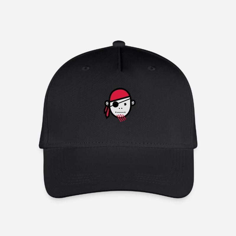 Pirate - Casquette de baseball bio Enfant - noir