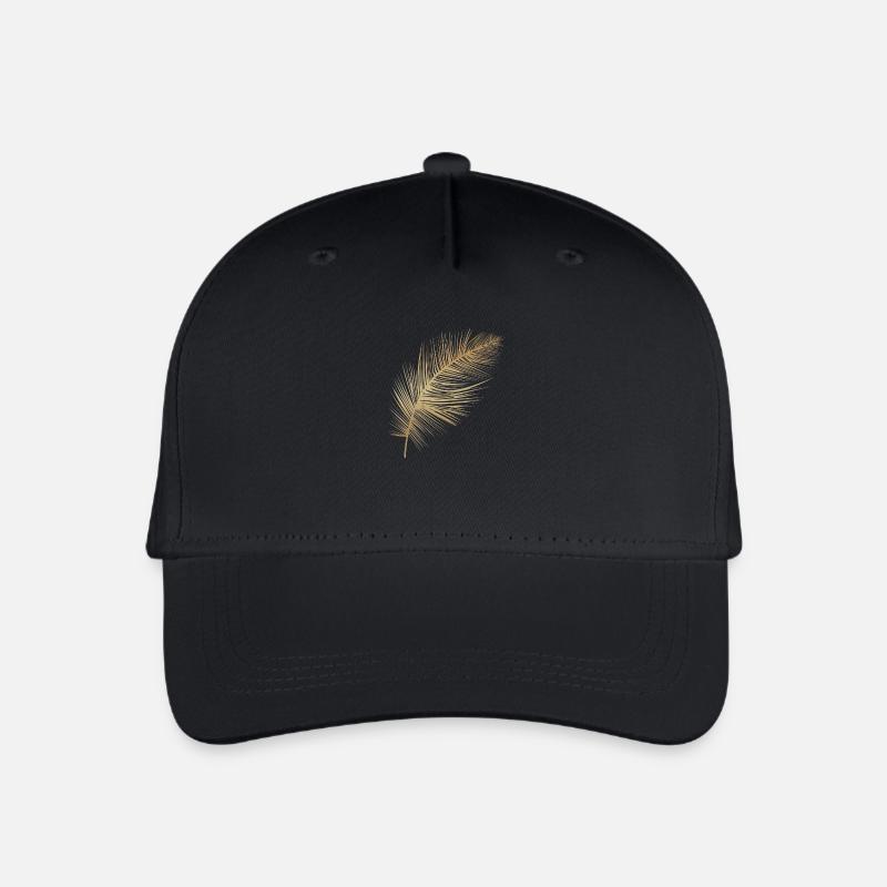 Goldfeder - Kinder Bio Basecap - Schwarz