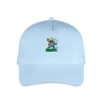 Happy Monster - Organic Kids’ Baseball Cap - light blue - Front