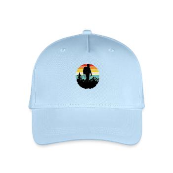 Hiking in the mountains - Organic Kids’ Baseball Cap - light blue - Front