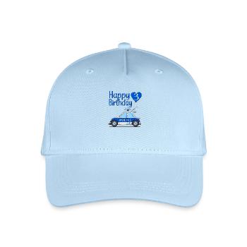 Joyeux anniversaire 3 Police - Casquette de baseball bio Enfant - bleu clair - Devant