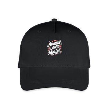 Vegetarian Vegan Veggie Vegetarian - Organic Kids’ Baseball Cap - black - Front