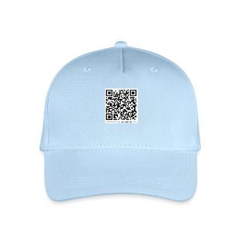 QR code You will only find true love... - Organic Kids’ Baseball Cap - light blue - Front