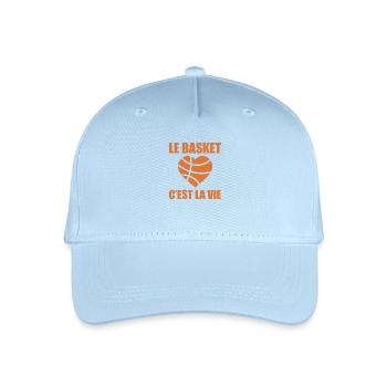 basketball is life, Basketball, Basketball, Sport - Organic Kids’ Baseball Cap - light blue - Front