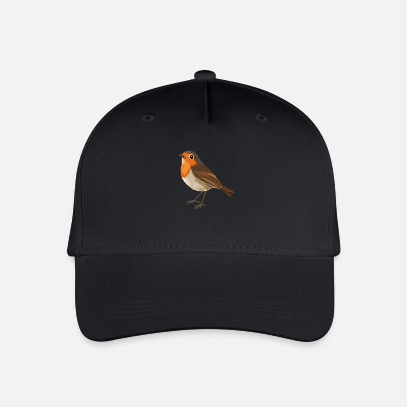 Rouge-gorge - Casquette de baseball bio Enfant - noir