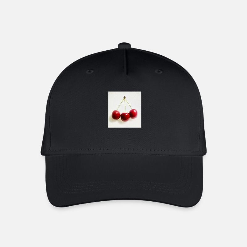 Kirsche - Kinder Bio Basecap - Schwarz