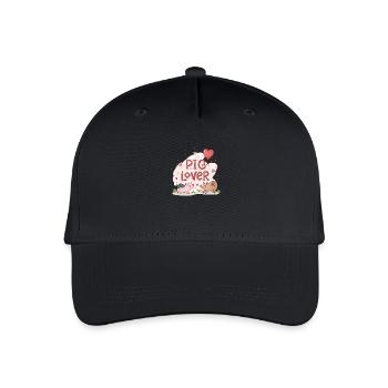 Pig lover - Organic Kids’ Baseball Cap - black - Front