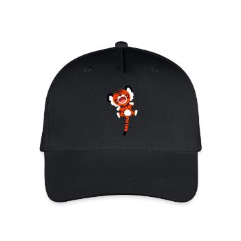 Cute Bouncing Cartoon Tiger by Cheerful Madness!! - Organic Kids’ Baseball Cap - black - Front