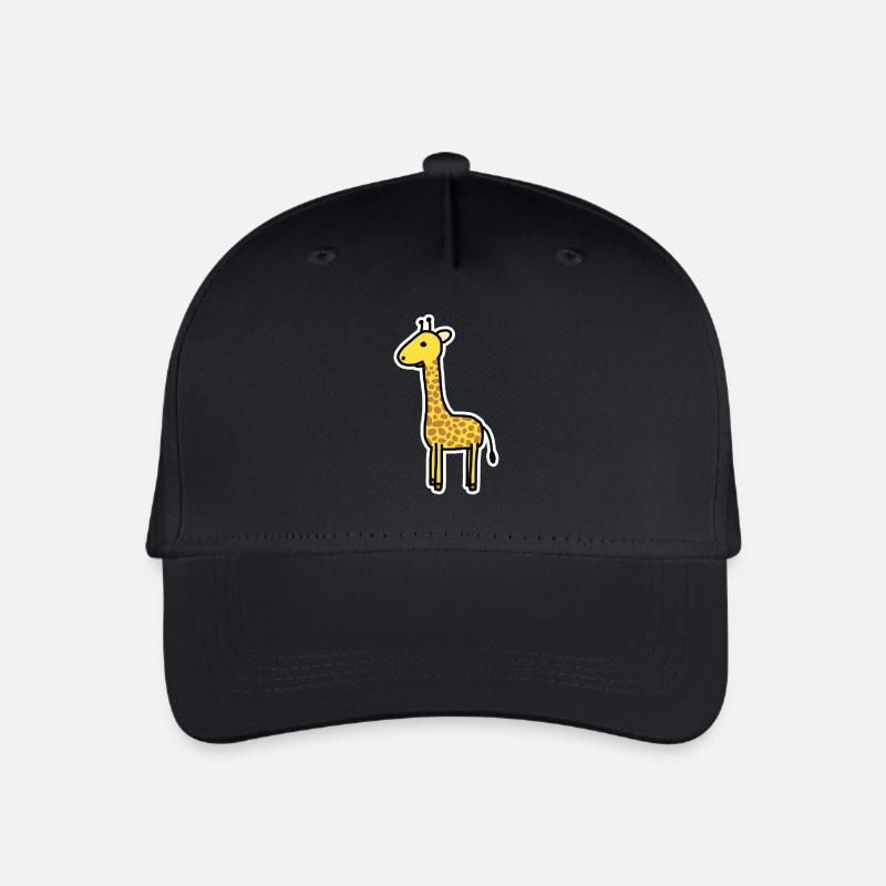 Giraffe - Kinder Bio Basecap - Schwarz
