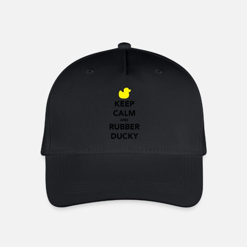 Keep Calm and Rubber Ducky - Kinder Bio Basecap - Schwarz