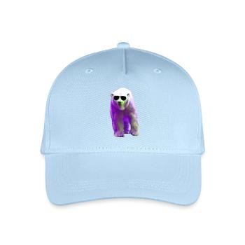 Polar Bear - Eisbär - Kinder Bio Basecap - Hellblau - Vorne