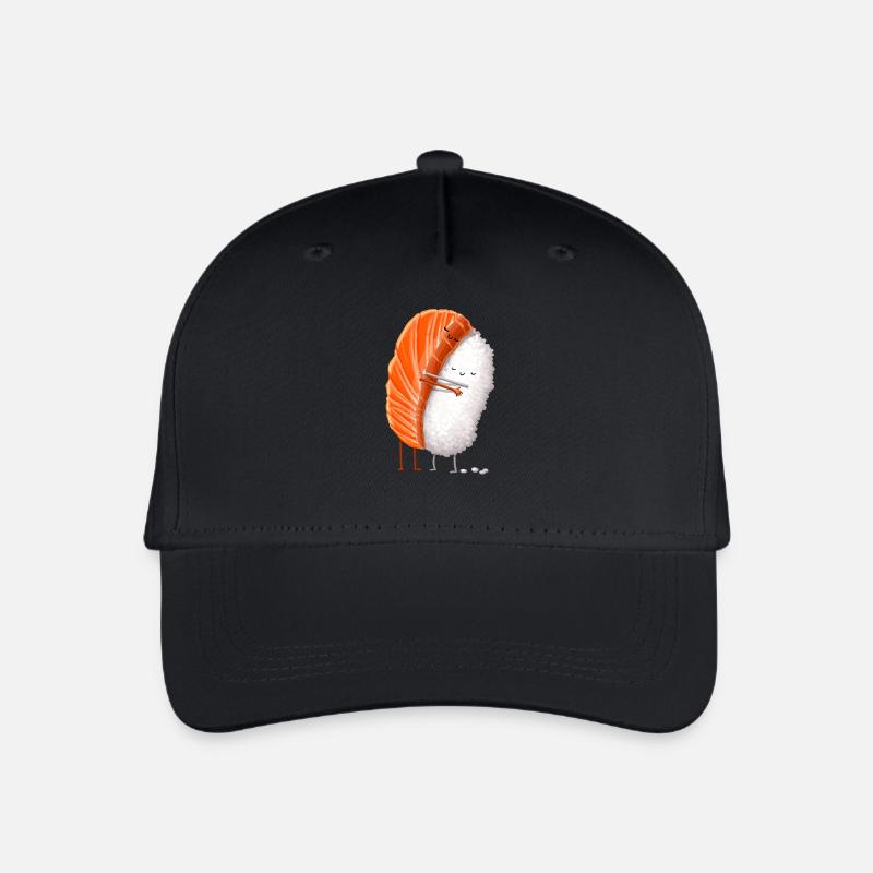 Sushi Umarmung - Kinder Bio Basecap - Schwarz